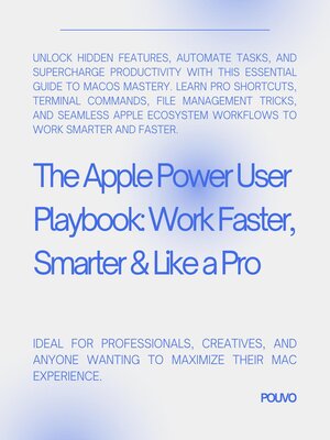 cover image of The Apple Power User Playbook